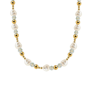Viviana Gold Filled Beaded Necklace