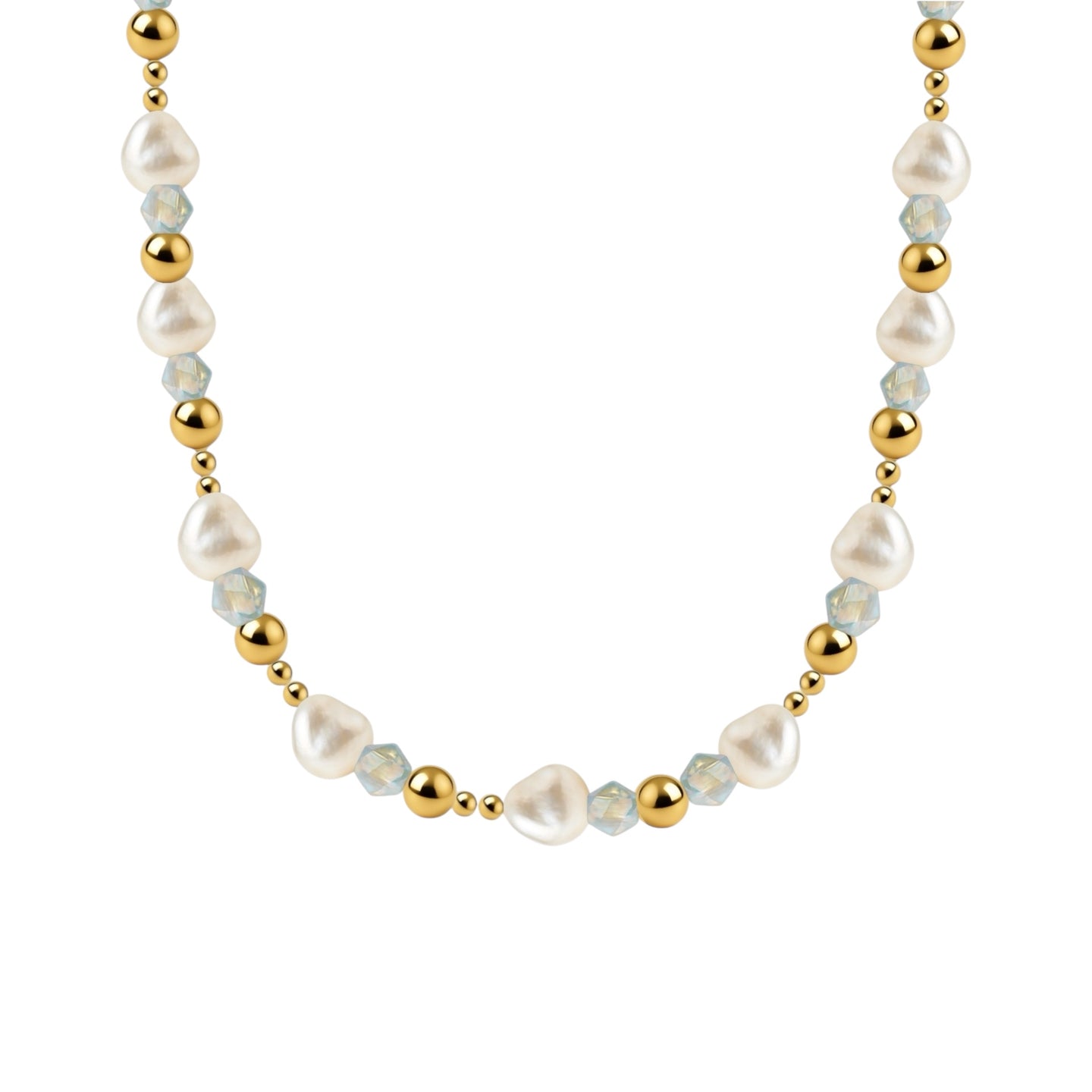 Viviana Gold Filled Beaded Necklace