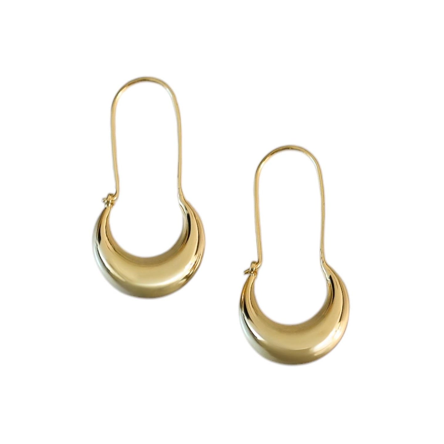 IRENE | 18K Gold Plated Oval Hoop Earrings