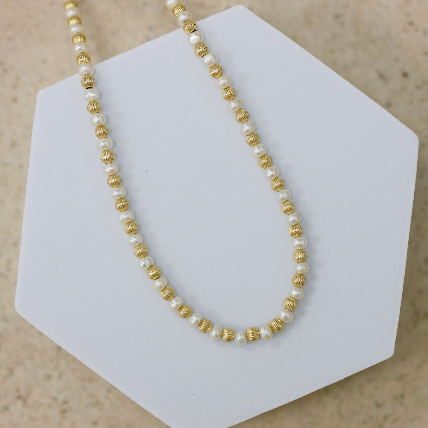 CHLOE | 14k gold-filled & pearl beaded Choker/Necklace