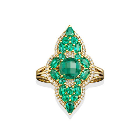 The Winifred | Green Onyx Ring