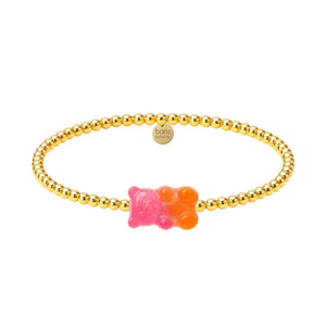 Ombre Gummy Bear | Gold Filled Beaded Bracelet