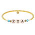 Zeta Tau Alpha Beaded Sorority Bracelet