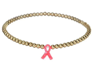 BREAST CANCER AWARENESS OPAL Bracelet