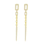 Adele | Pave Drop Earrings - Bara Boheme