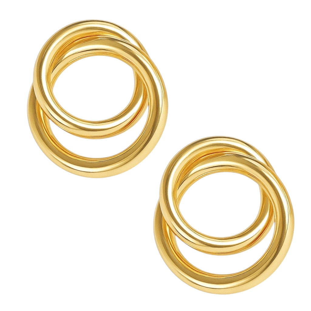 Adriana | Gold Plated Knot Earrings