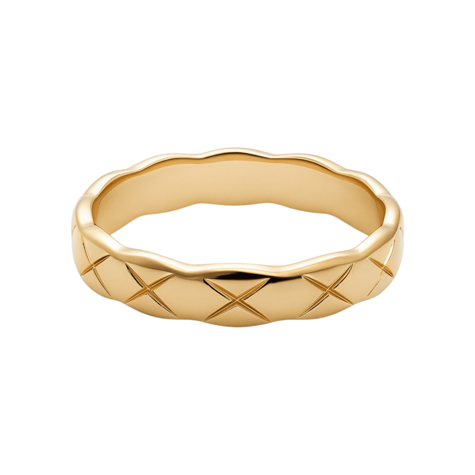 Aiden | Gold Plated Bamboo Ring - Bara Boheme
