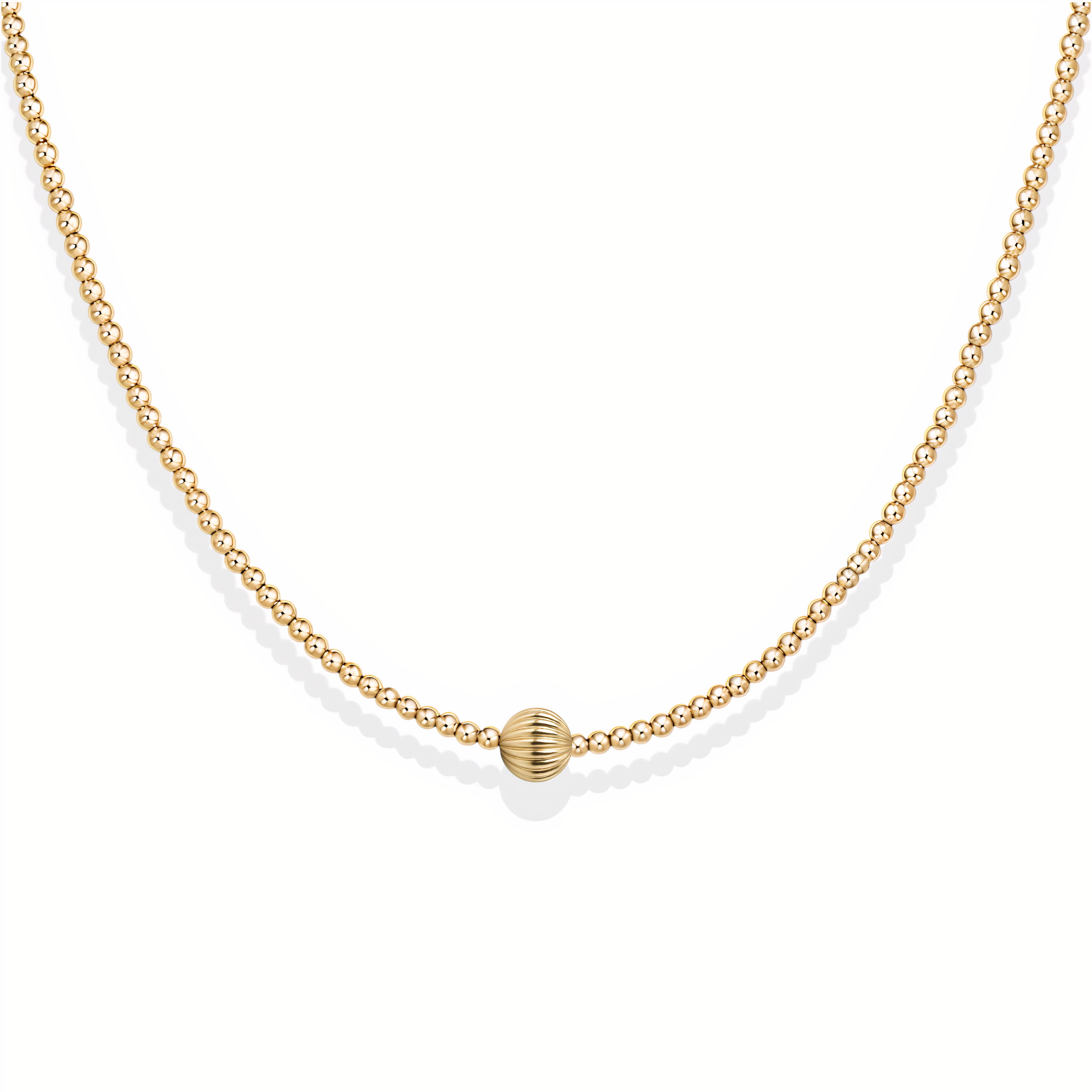 Ally | Gold Filled Beaded Necklace