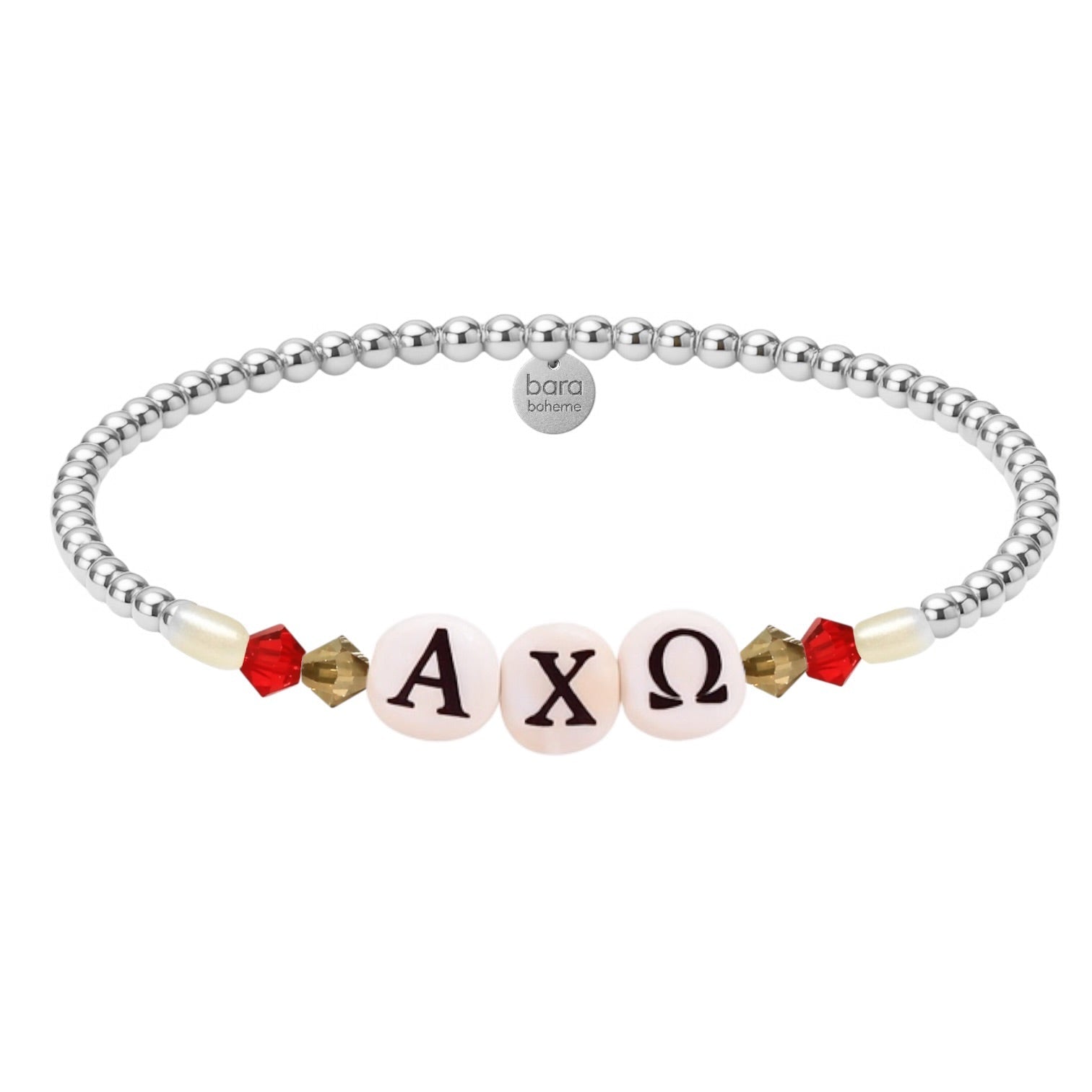 Alpha Chi Omega | Beaded Sorority Bracelet - Bara Boheme