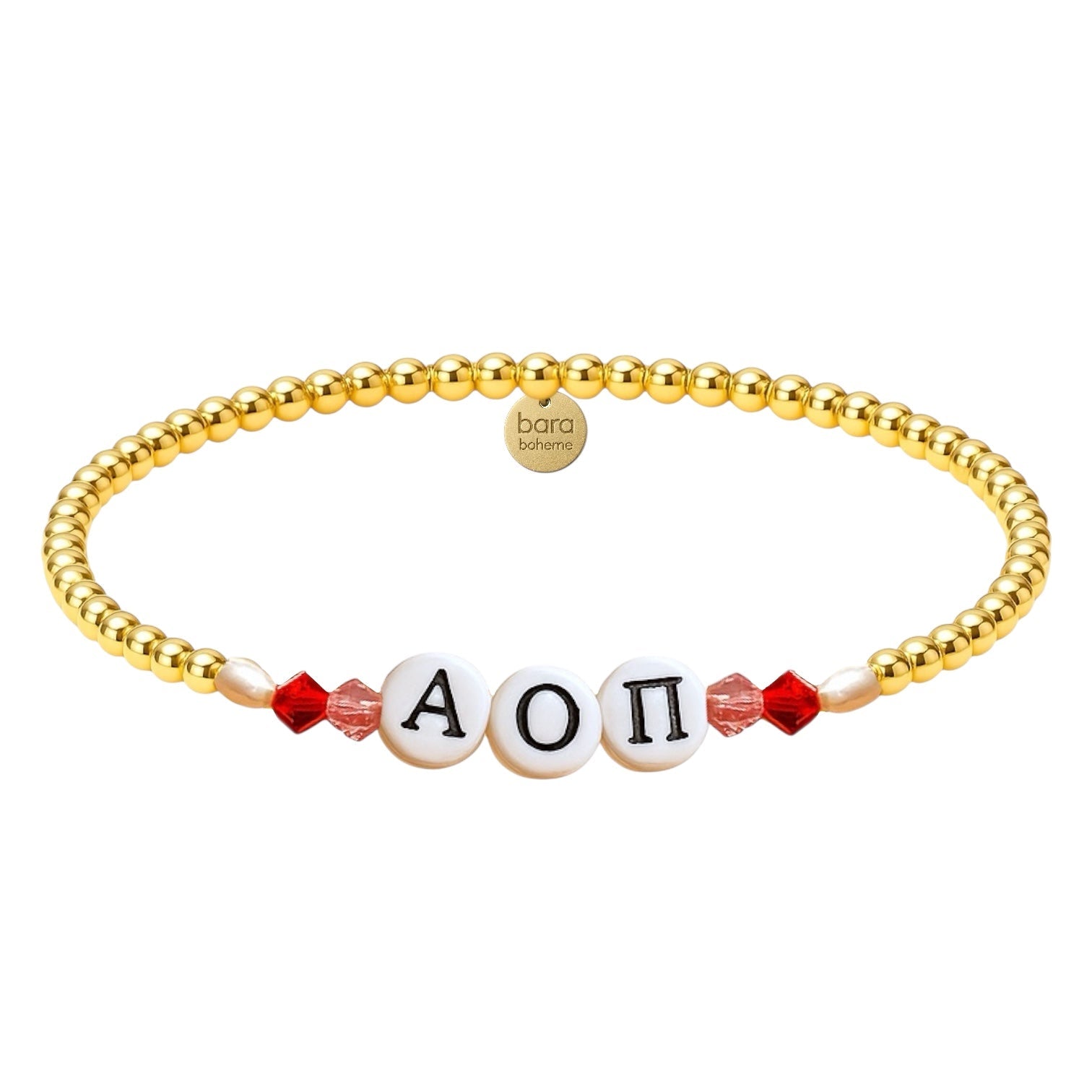 Alpha Omicron Pi | Beaded Sorority Bracelet - Bara Boheme