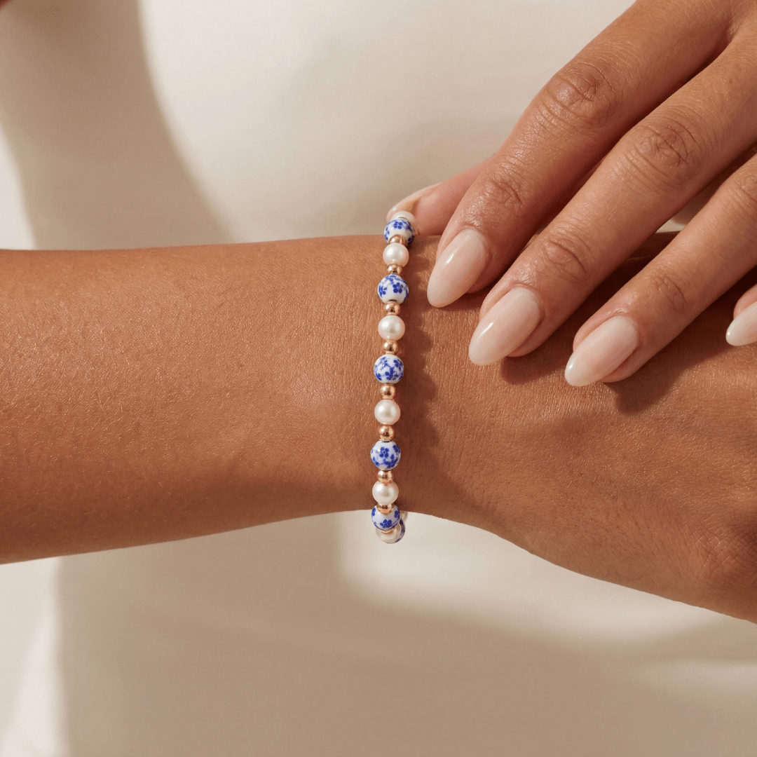 Amalfi Bella – Porcelain Beaded Bracelet - Bara Boheme