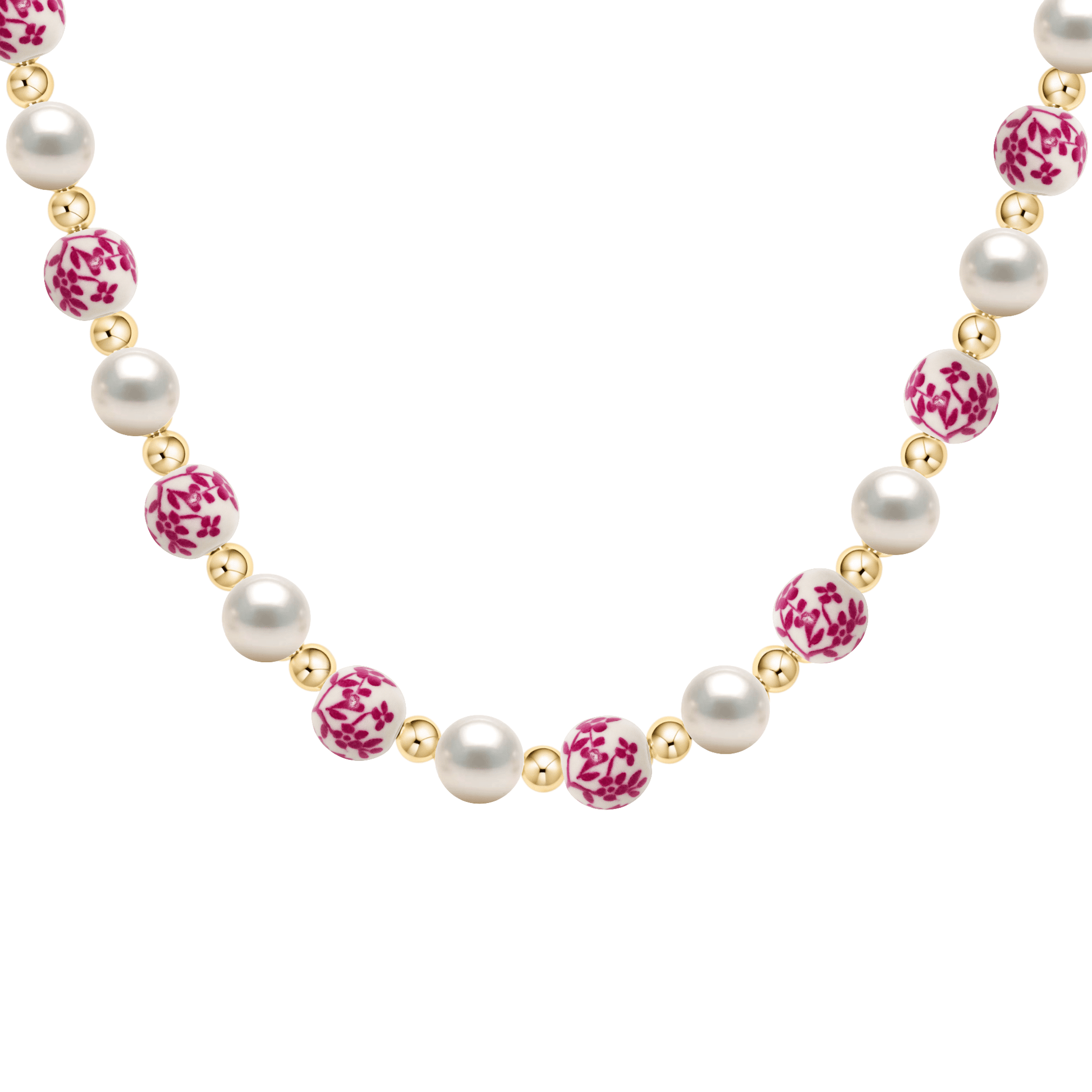 Amalfi Bella – Porcelain Beaded Necklace - Bara Boheme