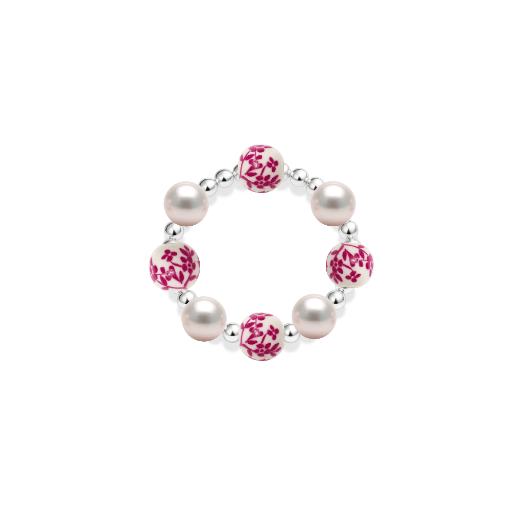 Amalfi Bella – Porcelain Beaded Ring - Bara Boheme