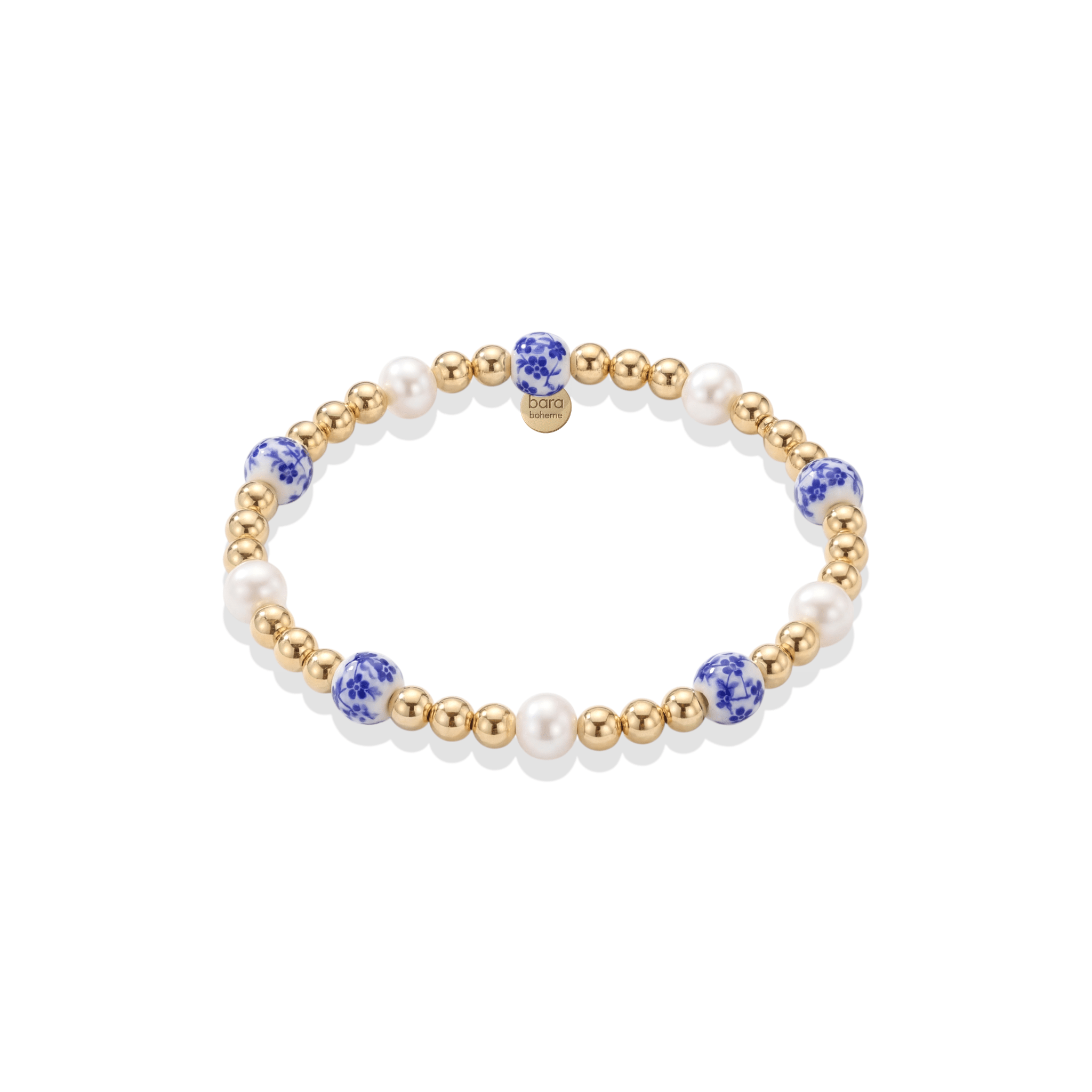 Amalfi Bloom – Porcelain Beaded Bracelet - Bara Boheme