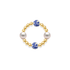 Amalfi Bloom – Porcelain Beaded Ring - Bara Boheme