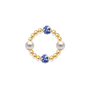 Amalfi Bloom – Porcelain Beaded Ring - Bara Boheme