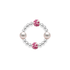 Amalfi Bloom – Porcelain Beaded Ring - Bara Boheme