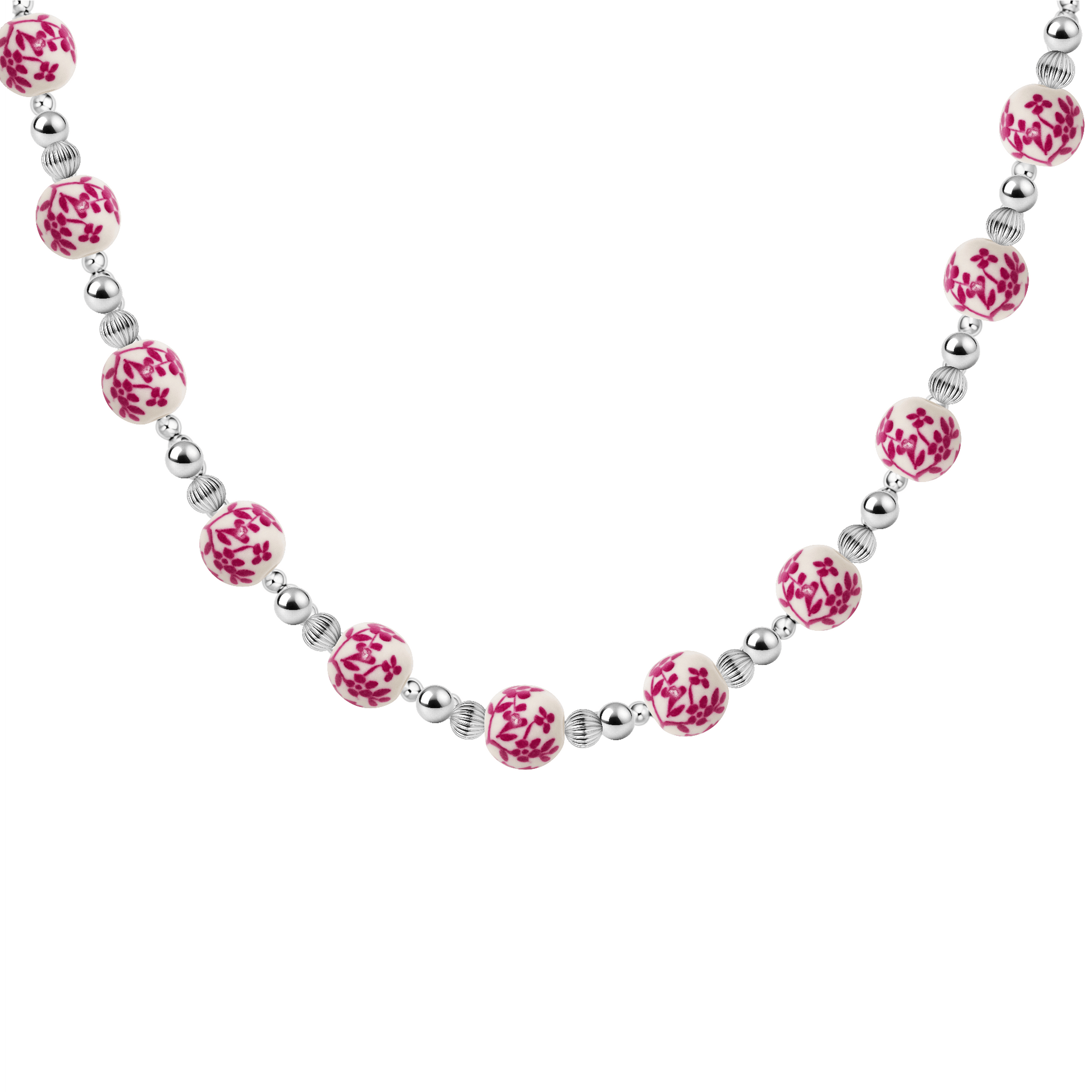 Amalfi Blossom – Porcelain Beaded Necklace - Bara Boheme