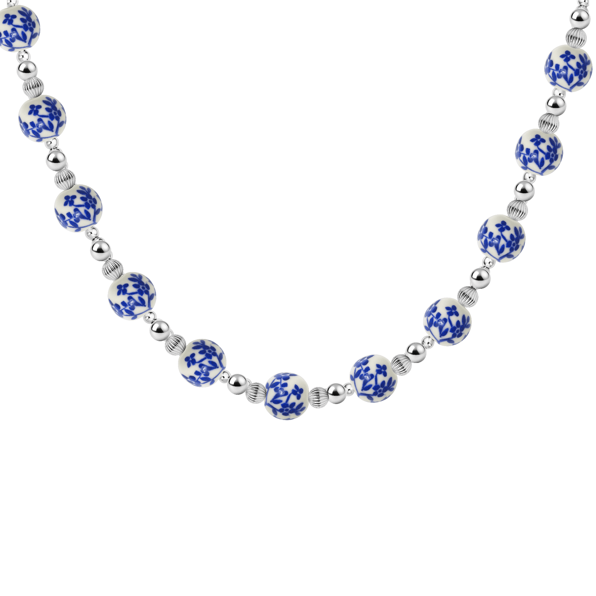 Amalfi Blossom – Porcelain Beaded Necklace - Bara Boheme
