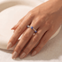 Amalfi Blossom – Porcelain Beaded Ring - Bara Boheme