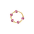 Amalfi Blossom – Porcelain Beaded Ring - Bara Boheme