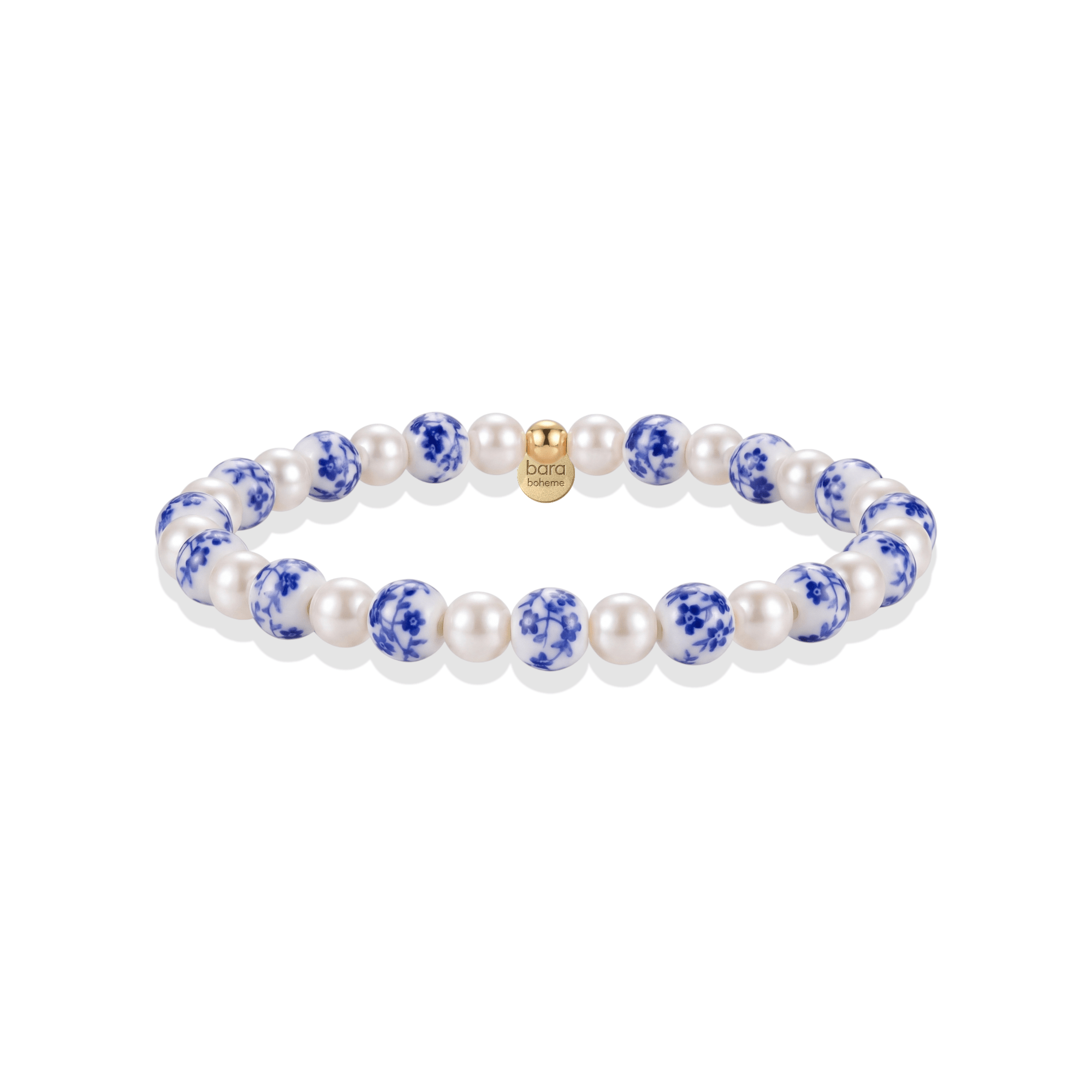 Amalfi Celeste – Porcelain Beaded Bracelet - Bara Boheme