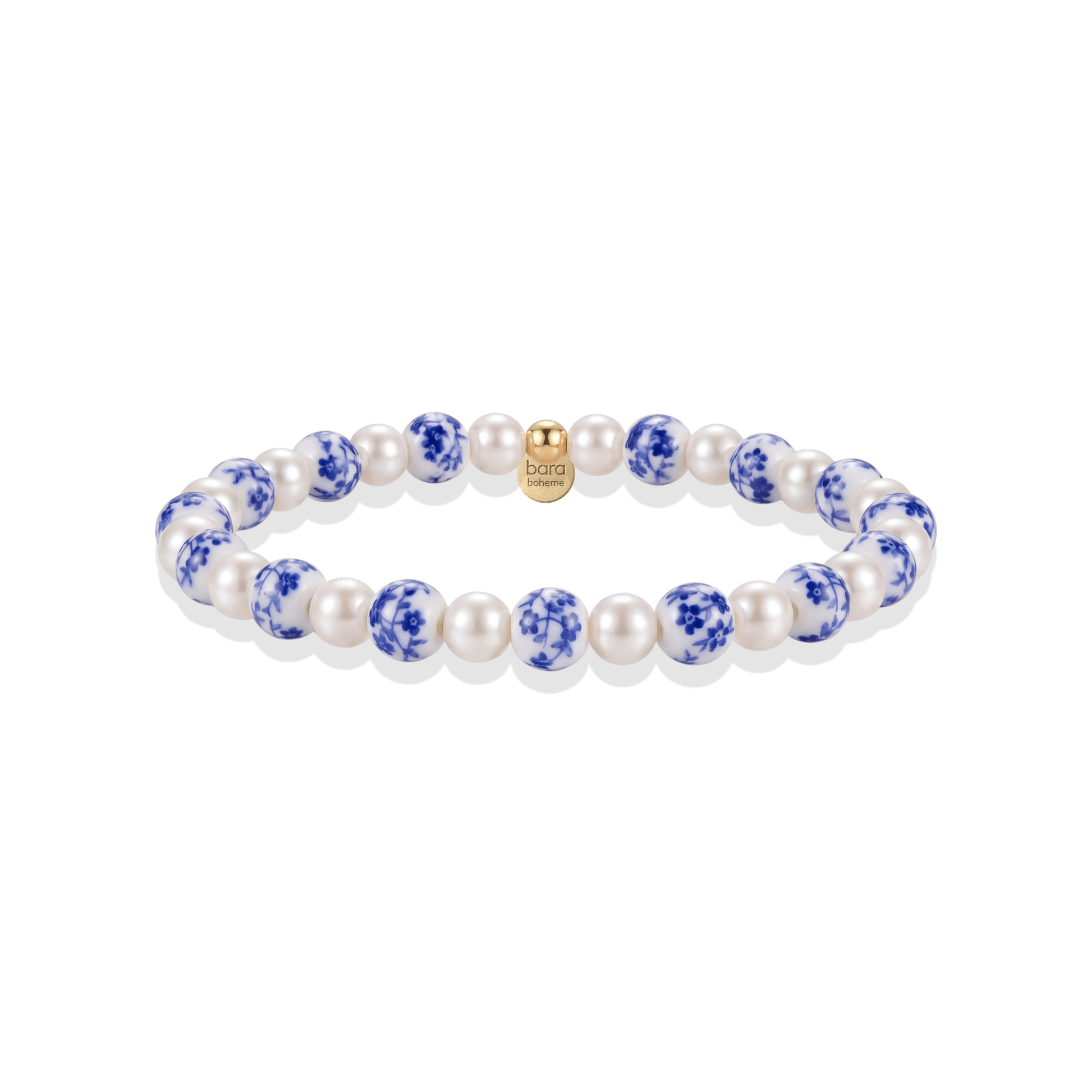 Amalfi Celeste – Porcelain Beaded Bracelet - Bara Boheme