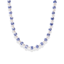 Amalfi Celeste – Porcelain Beaded Necklace - Bara Boheme