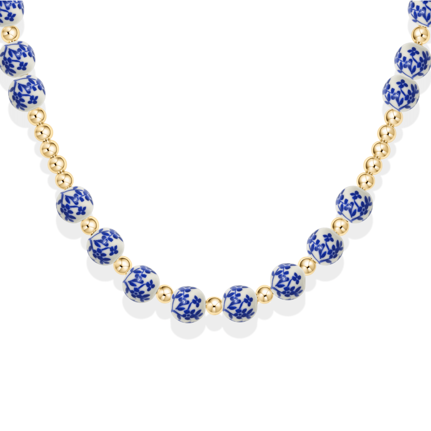 Amalfi Freesia – Porcelain Beaded Necklace - Bara Boheme