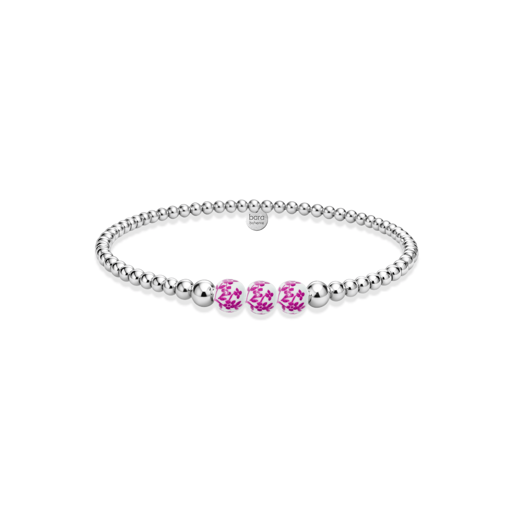 Amalfi Magnolia – Porcelain Beaded Bracelet - Bara Boheme