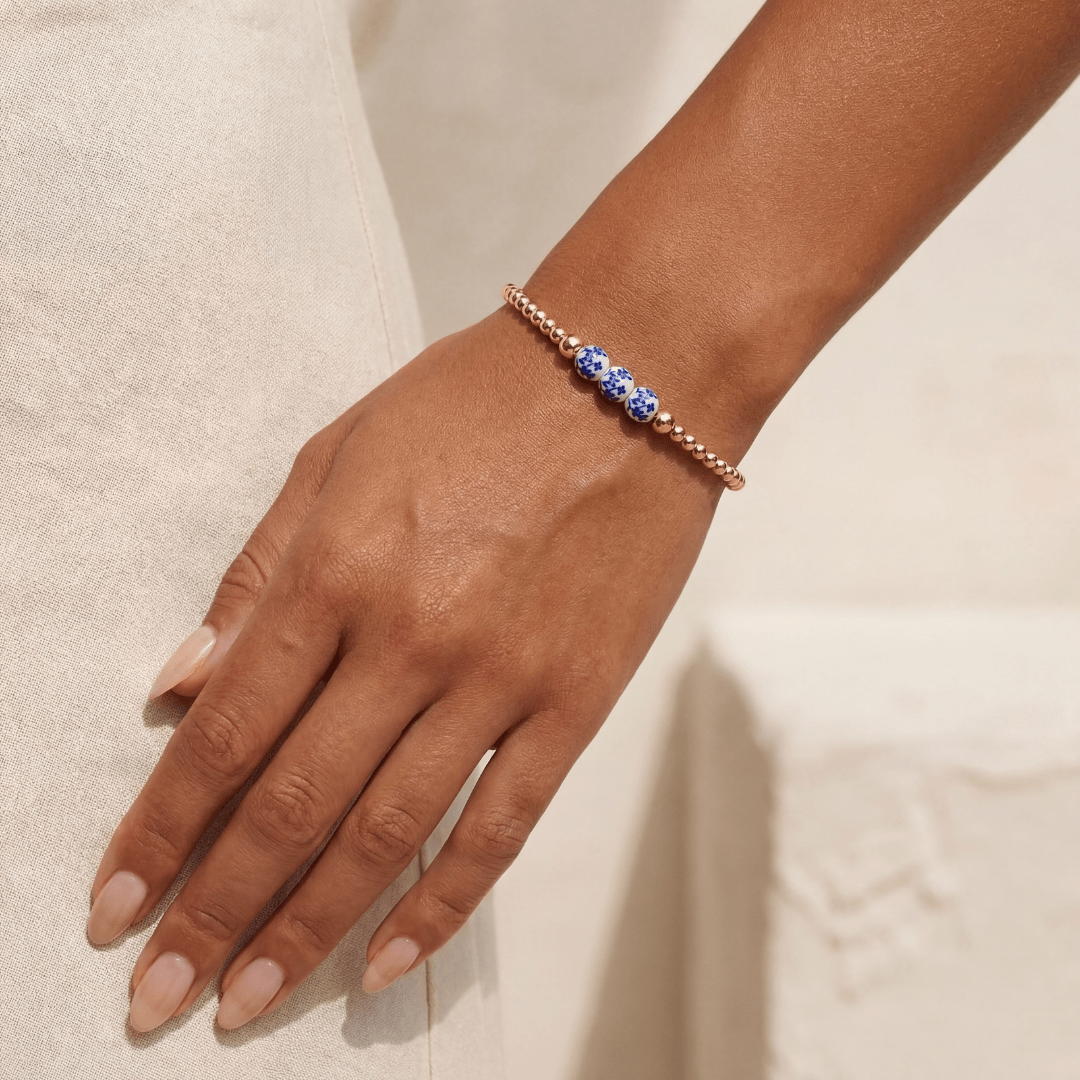 Amalfi Magnolia – Porcelain Beaded Bracelet - Bara Boheme