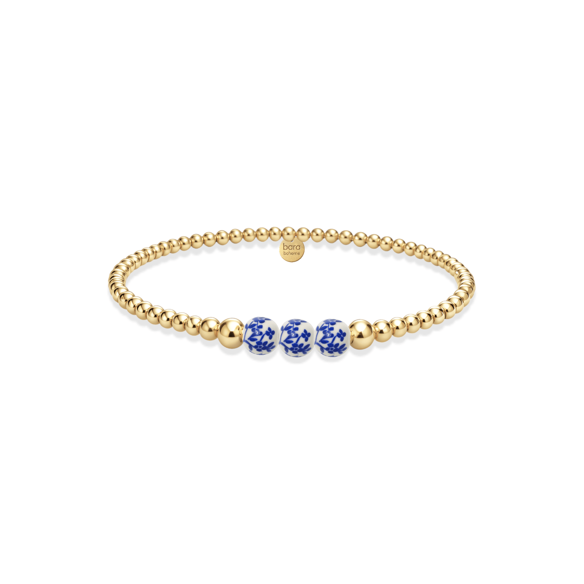 Amalfi Magnolia – Porcelain Beaded Bracelet - Bara Boheme