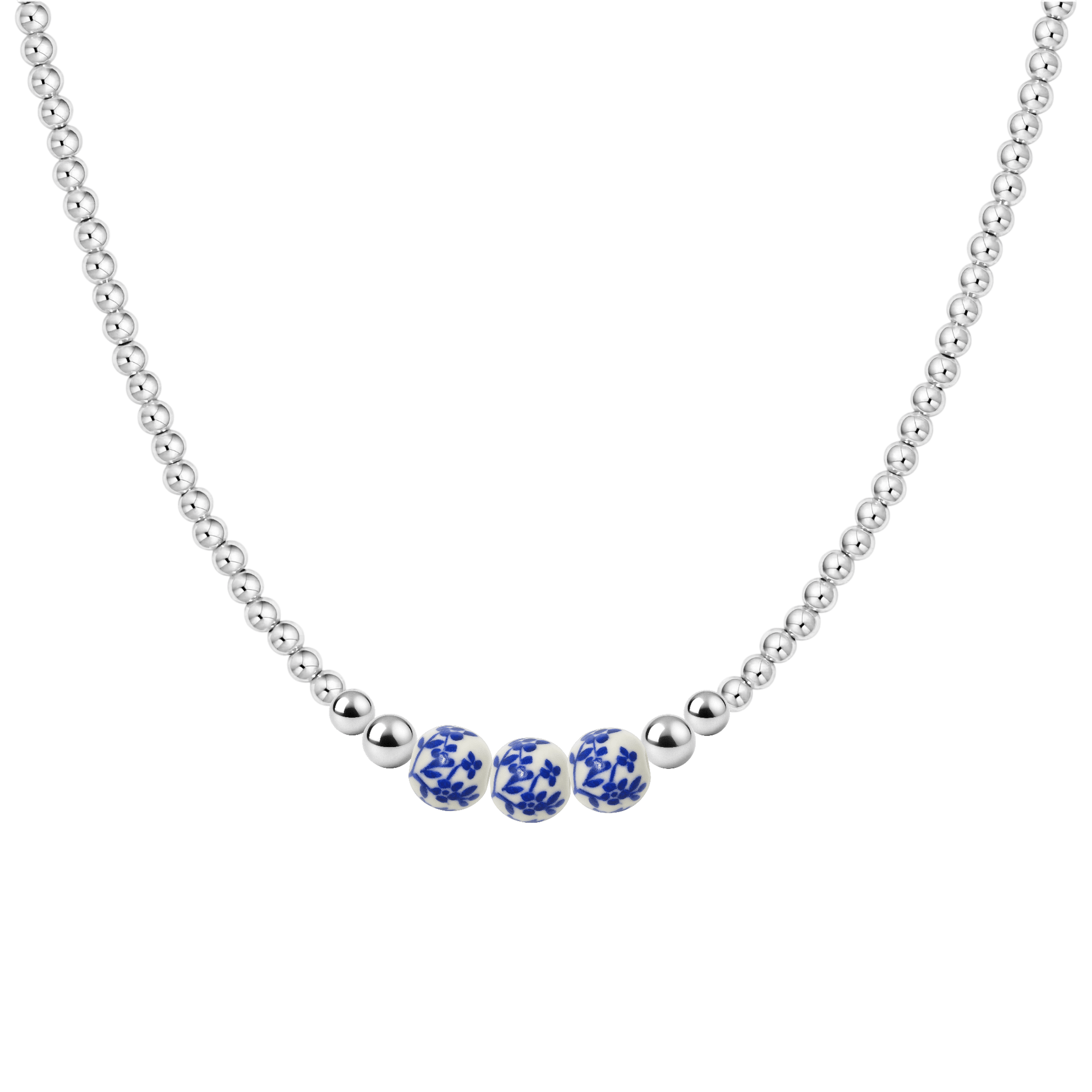 Amalfi Magnolia – Porcelain Beaded Necklace - Bara Boheme