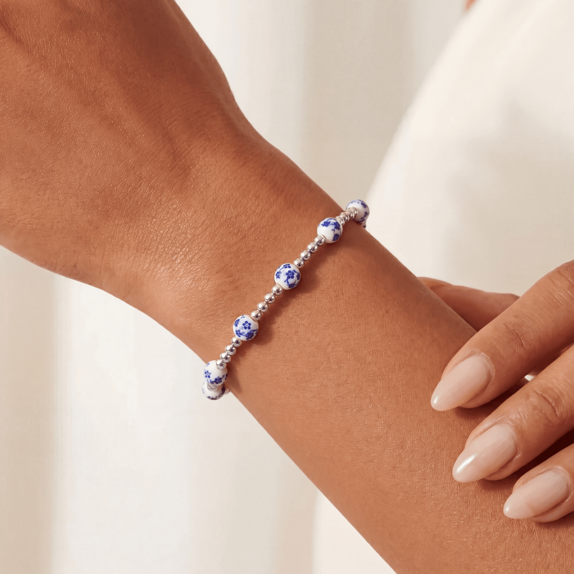 Amalfi Oleander – Porcelain Beaded Bracelet - Bara Boheme