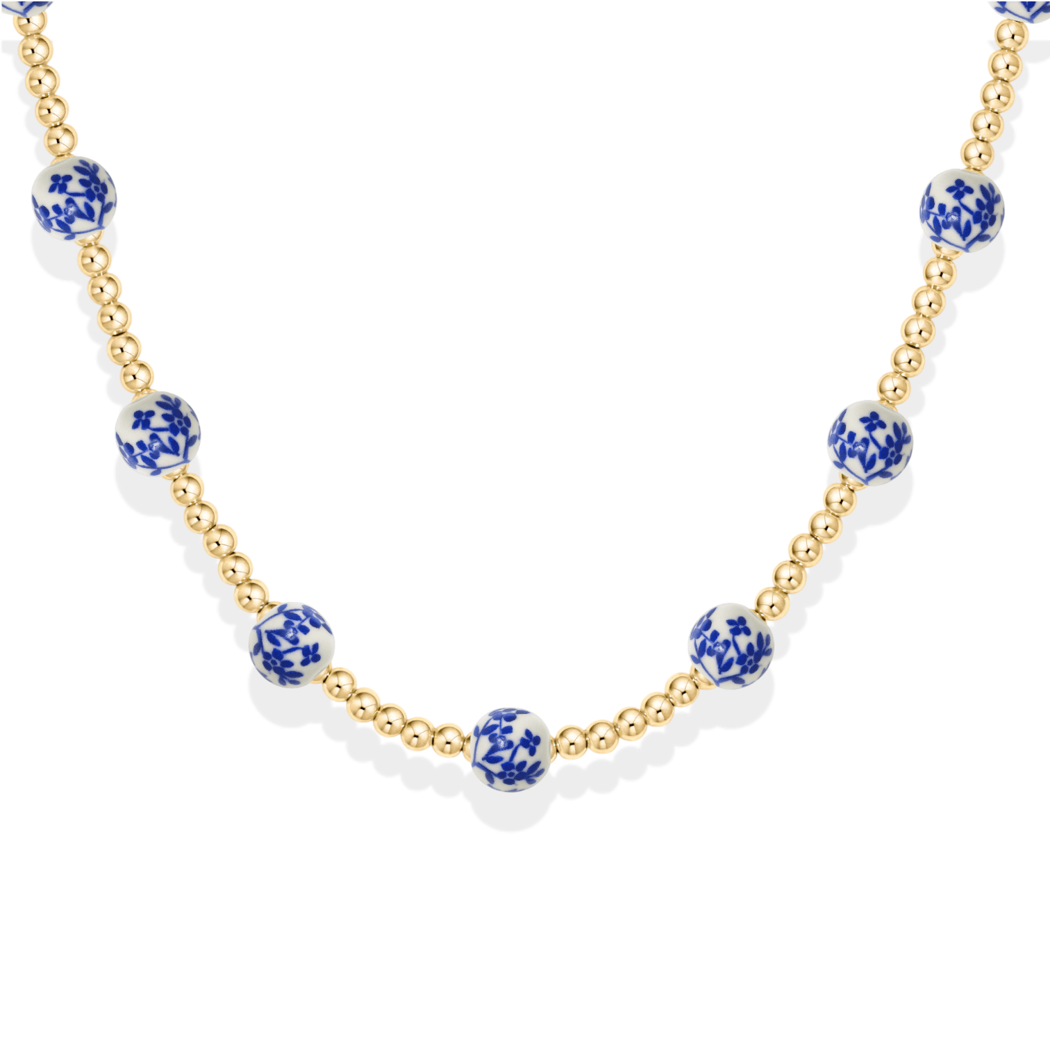 Amalfi Oleander – Porcelain Beaded Necklace - Bara Boheme