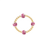 Amalfi Oleander – Porcelain Beaded Ring - Bara Boheme