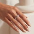 Amalfi Oleander – Porcelain Beaded Ring - Bara Boheme