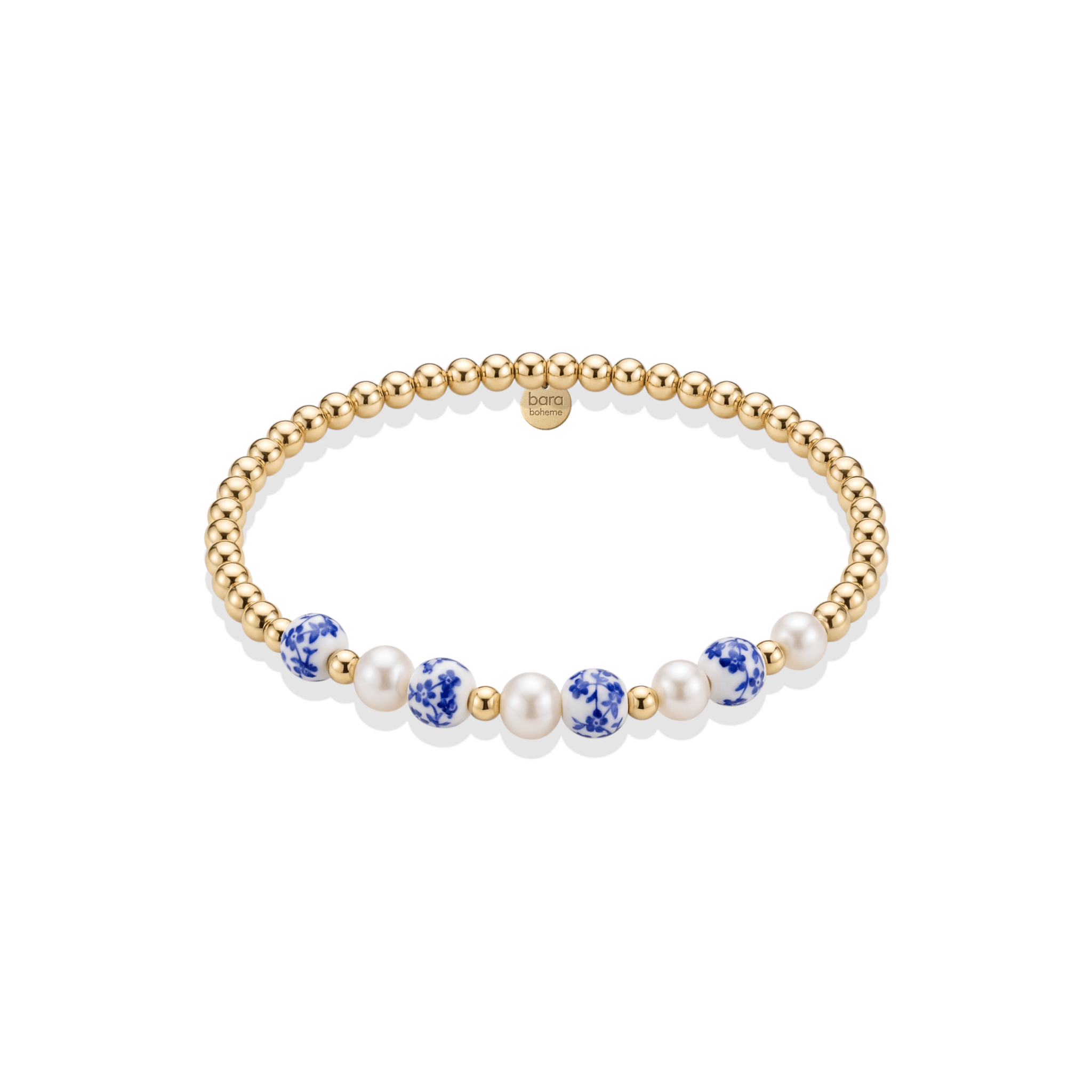 Amalfi Petal – Porcelain Beaded Bracelet - Bara Boheme