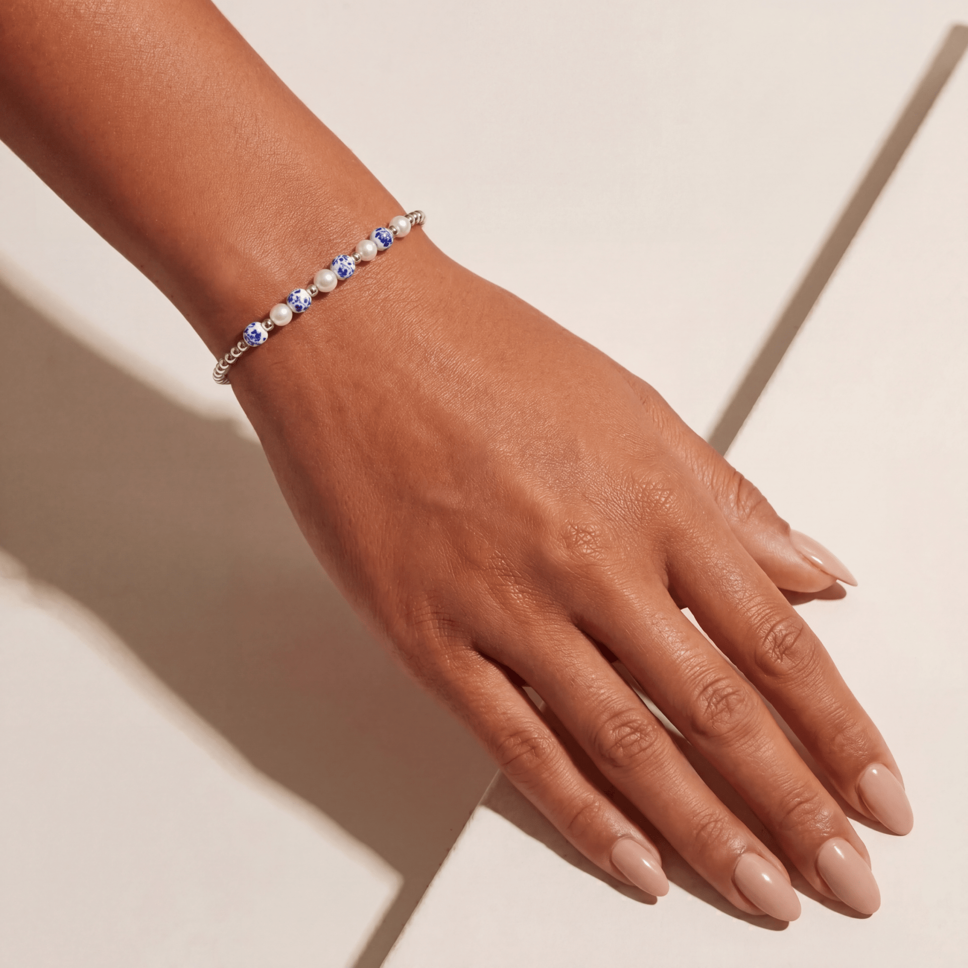Amalfi Petal – Porcelain Beaded Bracelet - Bara Boheme