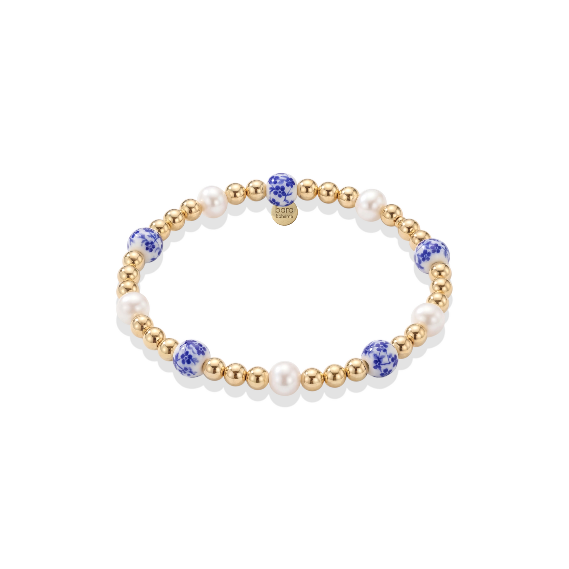 Amalfi Bloom – Porcelain Beaded Bracelet