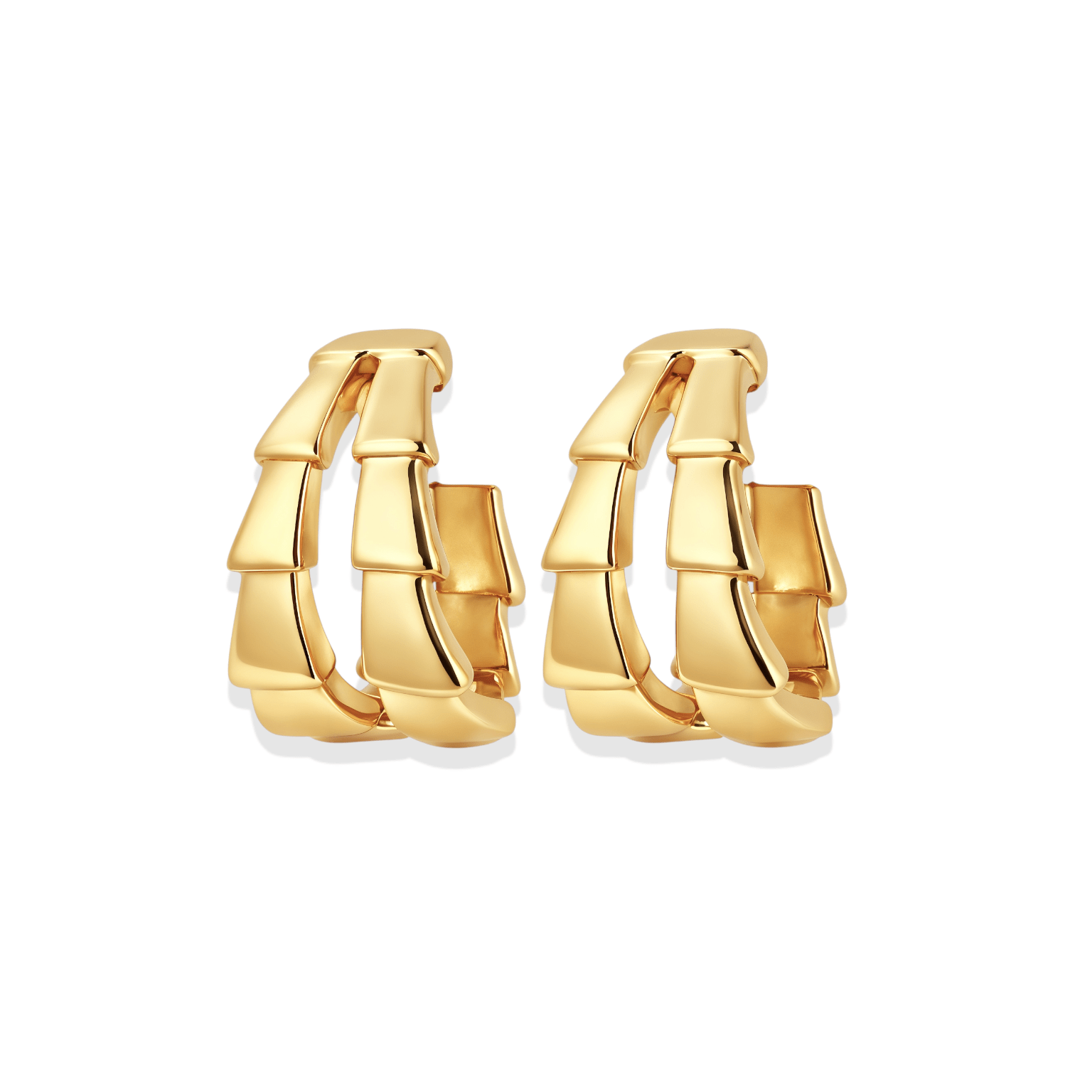 Amber | Hoop Huggie Earrings - Bara Boheme