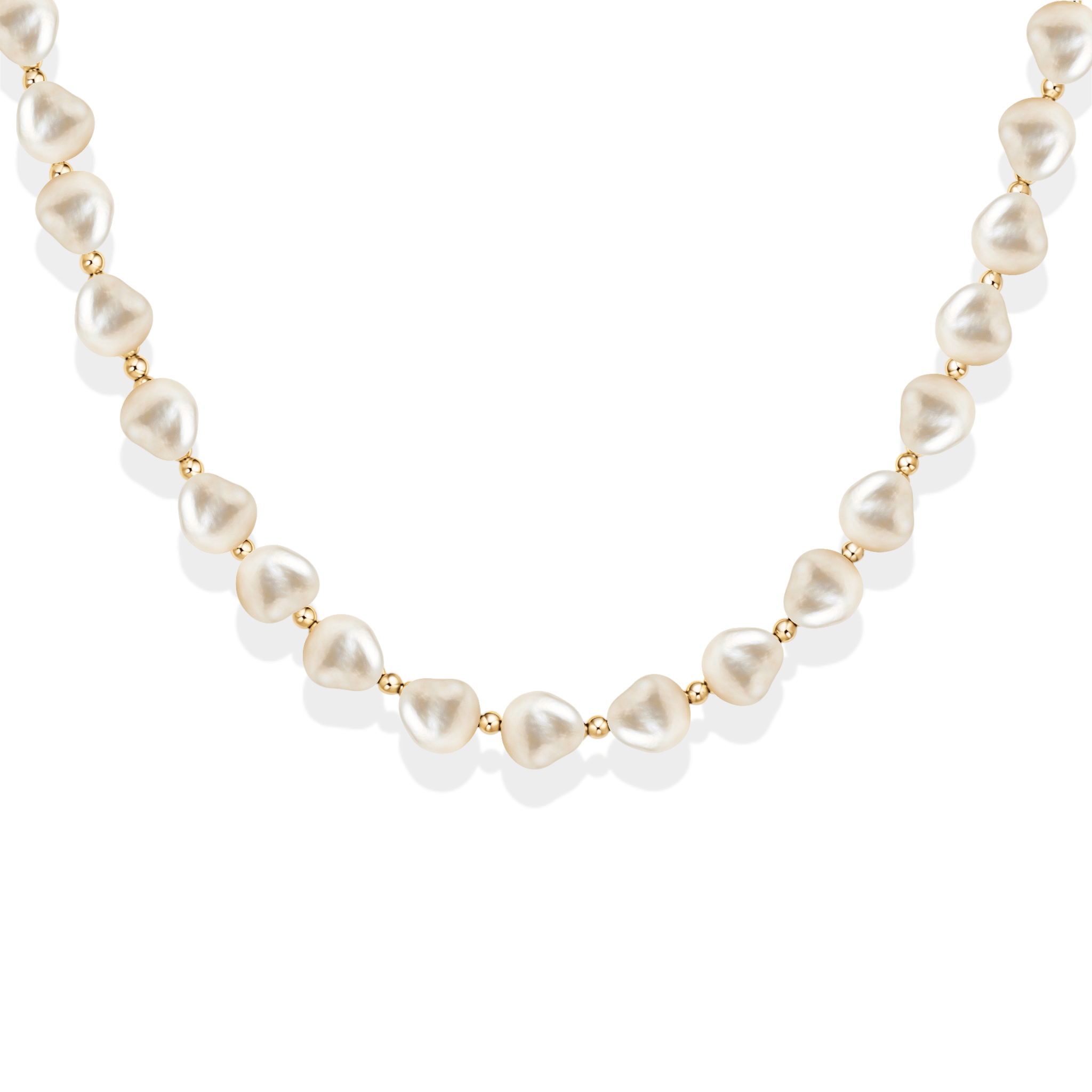Amelia | Gold Filled Beaded Choker with Pearls - Bara Boheme