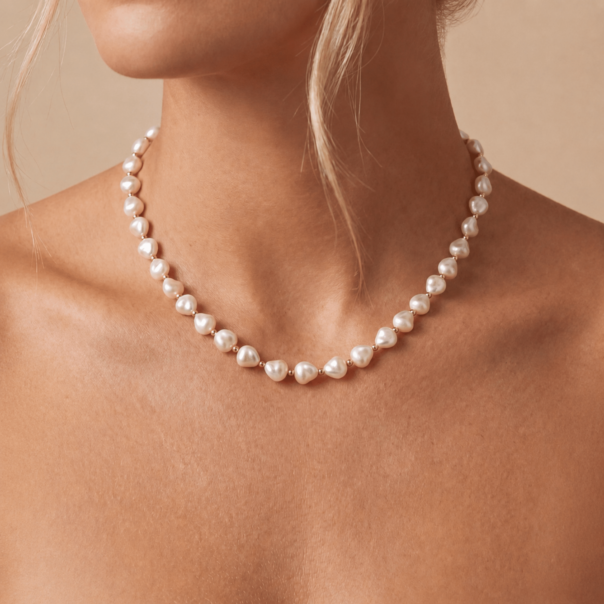Amelia Pearl Beaded Necklace - Bara Boheme