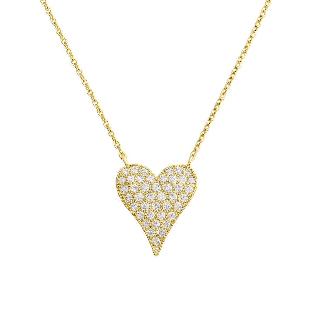 Amor | Gold Plated Heart Necklace - Bara Boheme