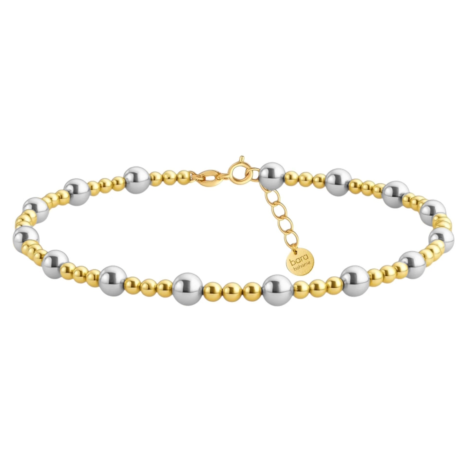 Angelina | Gold Filled Beaded Anklet - Bara Boheme