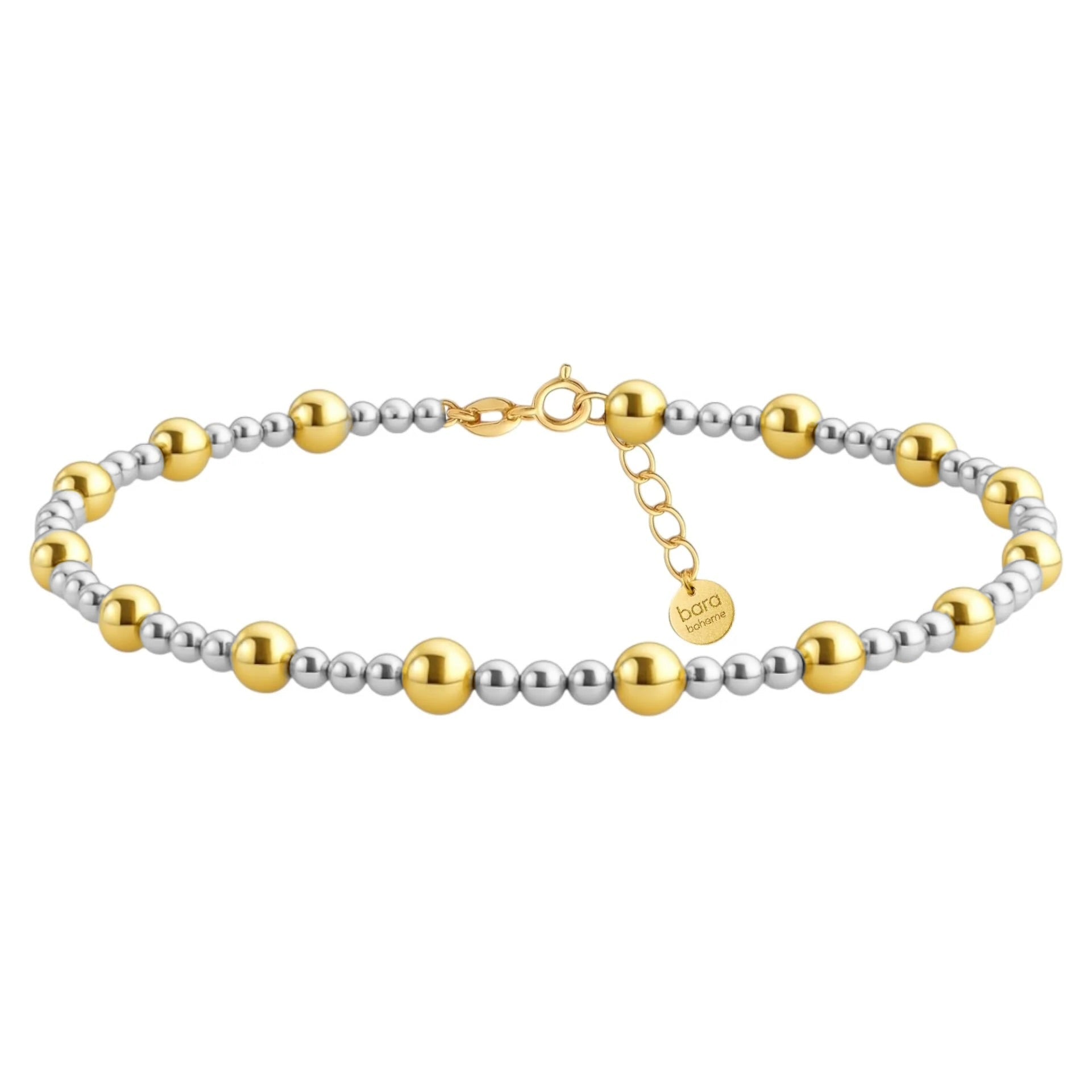 Angelina | Gold Filled Beaded Anklet - Bara Boheme