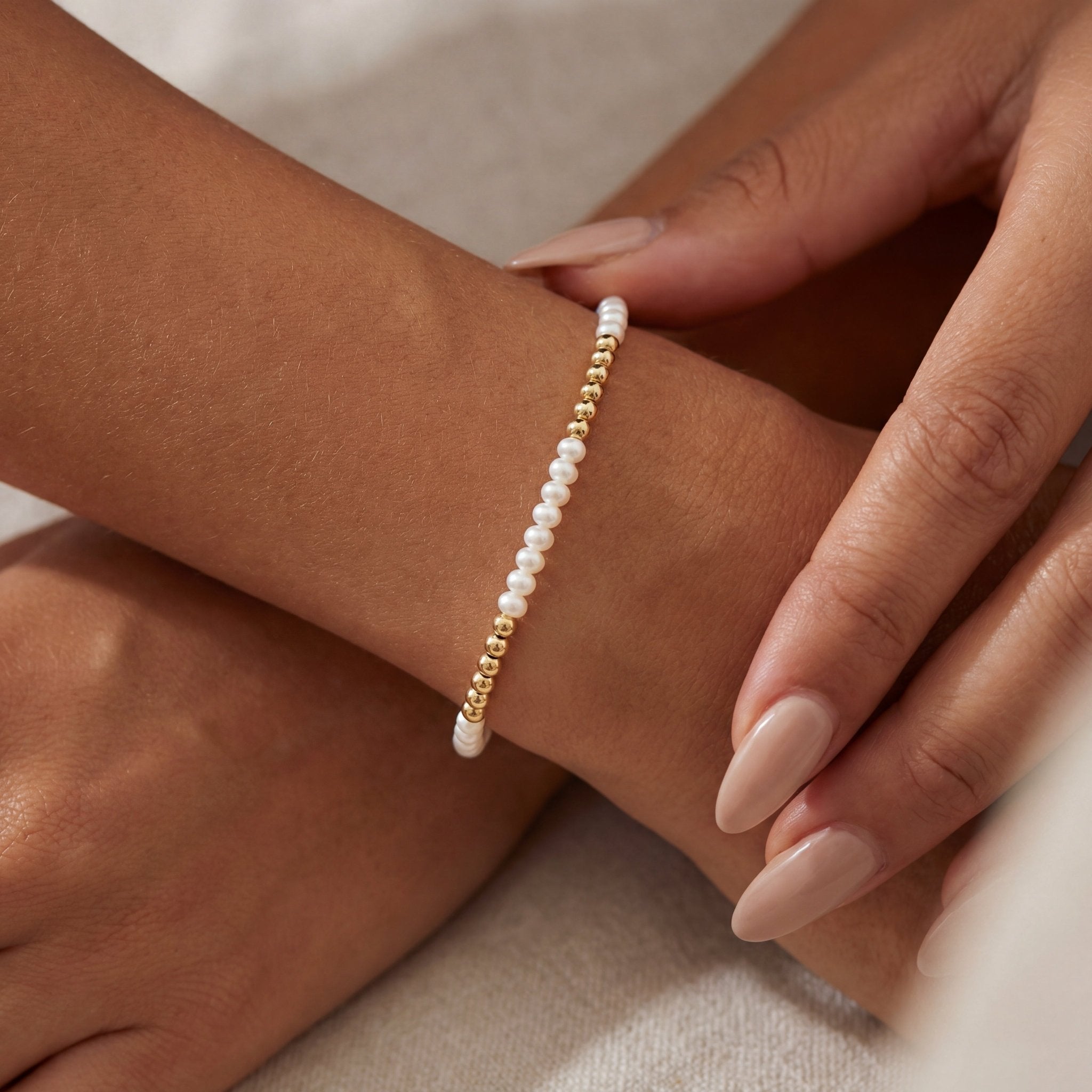 Anna Pearl Beaded Bracelet - Bara Boheme