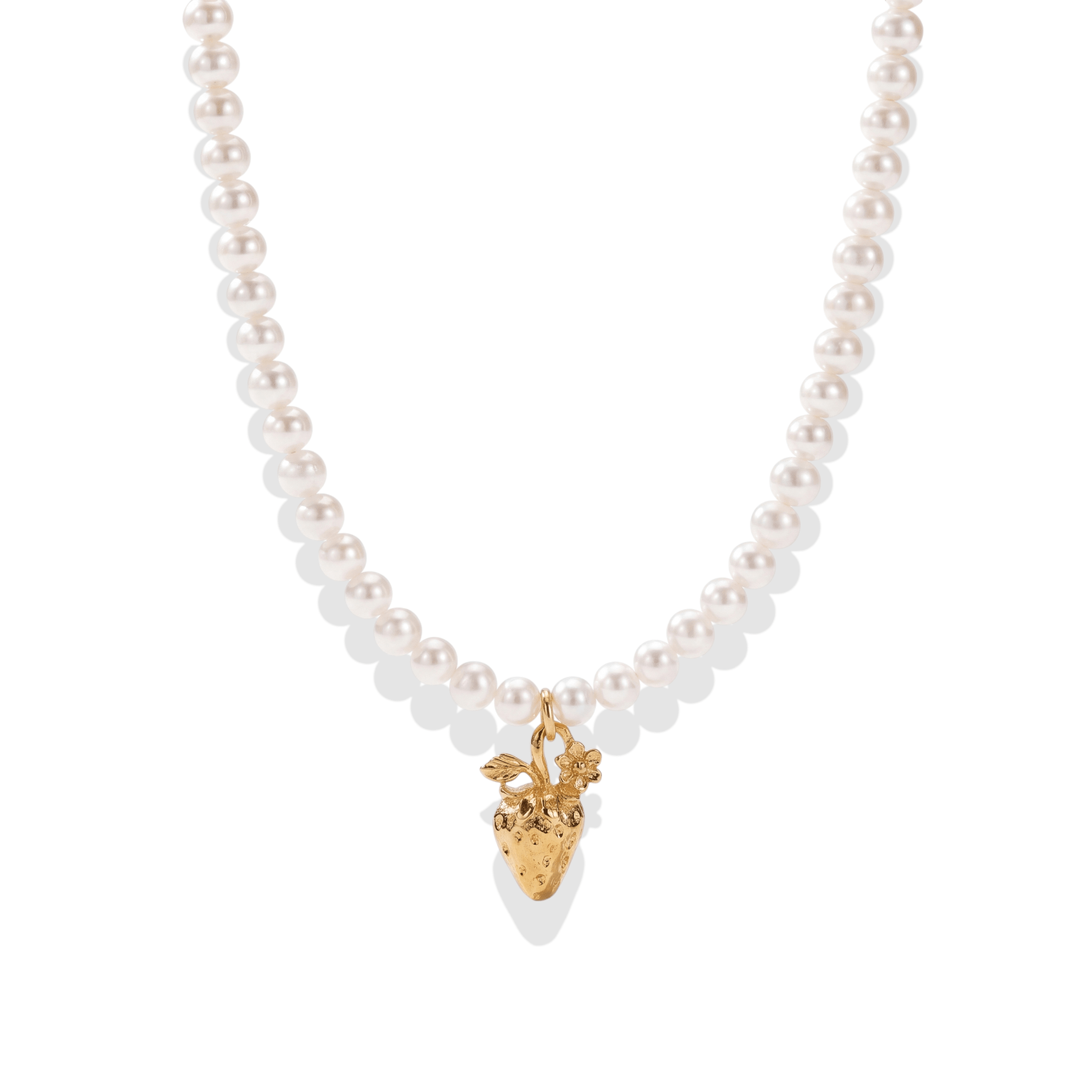 Anne H Strawberry Charm Necklace - Bara Boheme