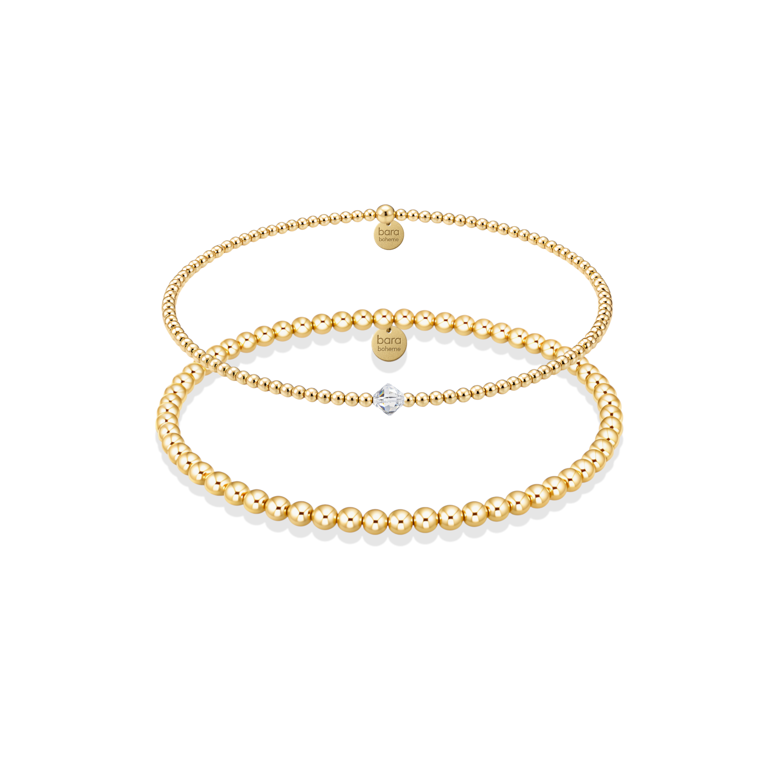 April | Beaded Birthstone Bracelet Duo