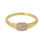 Ari | Pave Gold Plated Ring - Bara Boheme